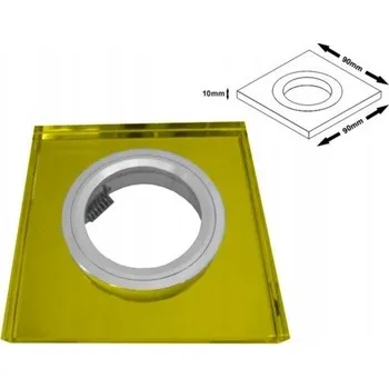 Bodové svítidlo OPRAWA SUFITOWA HALOGEN SKLO ŽLUTÁ MR16