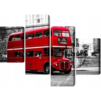 Obraz Vícedílný obraz Dvoupatrový autobus v Londýně 80x50 NC
