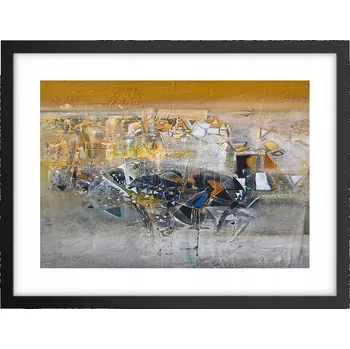 Obraz Obraz plakát v černém rámu do obýváku 40x30 abstrakce foto na zeď