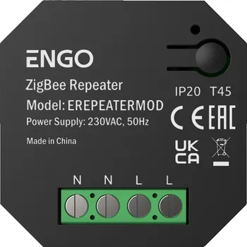 Zabezpečení domácnosti Zigbee nástěnný opakovač signálu (zesilovač) 230V ENGO