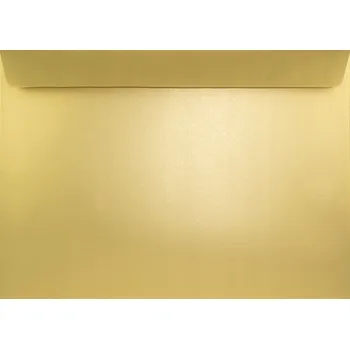 Obálka Ozdobná perleťová obálka C4 Sirio Pearl Aurum zlatá 1 Ks.