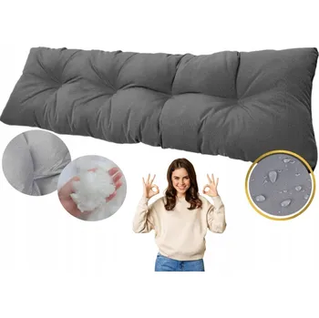 Polštář Polštář 120 x 38 x 7 šedý