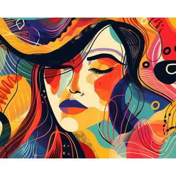 Plakát Plakát Bohatství barevné palety bez rámu 50 x 40 cm