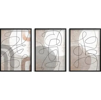 Obraz Plakát Naklejkomania krajina bez rámu 3 x 30x40 cm