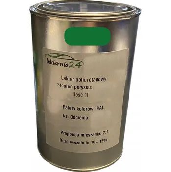 Lak na dřevo Barva Průmyslová polyuretanová barva, polyuretanový lak 1l polomat 2:1 RAL 6016
