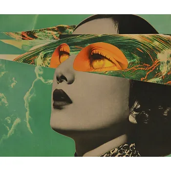 Plakát Plakát Pohled Vyřezaných Očí bez rámu 60 x 50 cm