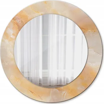 Zrcadlo Zrcadlo závěsné se skleněným rámem Mramor onyx 50 cm