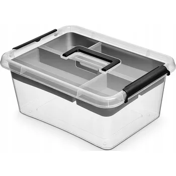 Úložný box Univerzální nádoba Orplast průhledný s víkem o objemu 12,5 l