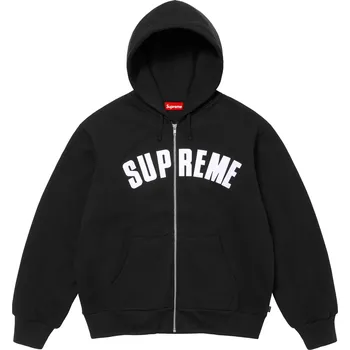 Pánské oblečení Supreme Arc Thermal Lined Zip Up Hooded Sweatshirt / BLACK Barva: Černá, Velikost: XXL