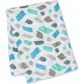 Dětská deka Zavinovačka mušelínová deka Lulujo s motivem čmáranic