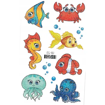 Tetování Smyvatelné tetování pro děti - GLITROVÉ RYBIČKY EG161