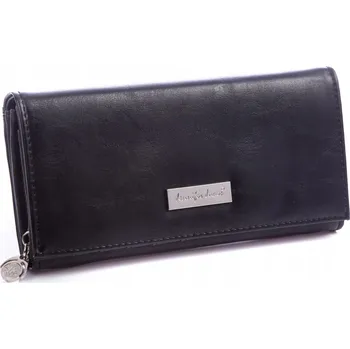 Peněženka Jennifer Jones Dámská peněženka velká, vodorovná, z měkké eko-kůže, černá