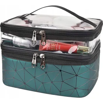 Kosmetická taška DÁMSKÁ KOSMETICKÁ TAŠKA NA KOSMETIKU KUFŘÍK CESTOVNÍ ORGANIZÉR