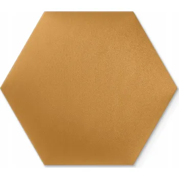 Obraz Čalouněný Panel Hexagon Žlutý - 30x26 cm