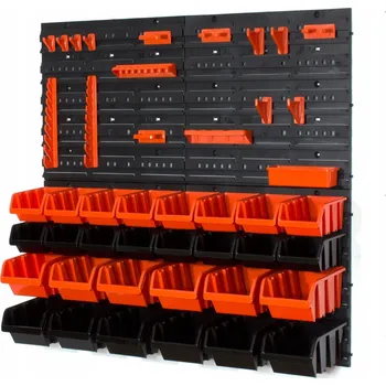 Obraz Dílenská deska na nářadí 80 x 80 cm + 28 boxů/kuvet