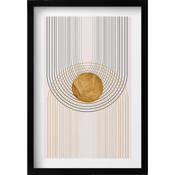 Obraz Obraz s rámem a grafikou na zeď Boho abstraktní minimalistický 40x60 cm