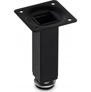 Stolová podnož NOHA NOHY NÁBYTKOVÁ ČERNÁ NOHY K NÁBYTKU VÝŠKA 10 CM REGULOVATELNÁ