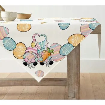 ubrus UBRUS NA STŮL VÁNOČNÍ VELIKONOČNÍ JARNÍ DEKORATIVNÍ OZDOBNÝ 85x85 cm