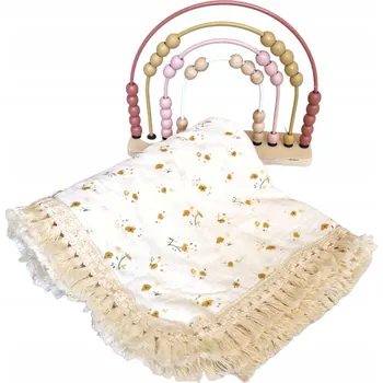 Dětská deka Mušelínová Dětská Deka Velká Zavinovačka Organická MilaBaby XXL 100x120cm