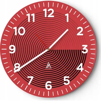 Hodiny Kuchyňské nástěnné hodiny 30x30 Minimalistické Moderní Skleněné hodiny Tiché