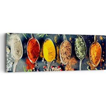 Obraz Obraz na plátně do obýváku ložnice 90x30 koření foto obrazy na zeď