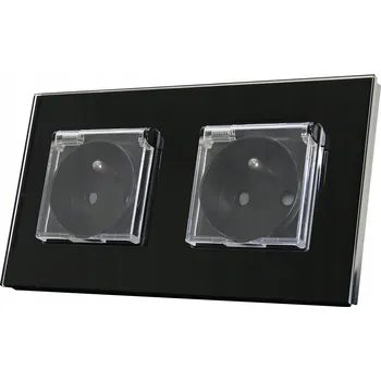 Elektrická zásuvka Hermetická Elektrická Zásuvka MIUUN černá