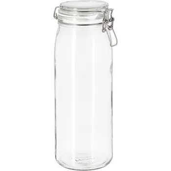 Sklenice IKEA KORKEN Zavařovací Sklenice s víkem, čiré sklo , 2 l