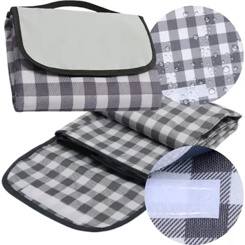 Pikniková deka Podložka doUp. šedá s izolací 200 x 145 cm, voděodolná, obdélníková