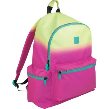 Sportovní batoh Školní batoh jednokomorový Milan odstíny žluté a zlaté, růžový 23 l