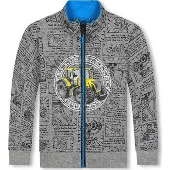 Chlapecká mikina CHLAPECKÁ MIKINA NA ZIP S TRAKTOREM BF Barva: Šedá, Velikost: 122