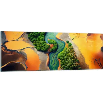 Obraz Obraz na skle do obýváku ložnice 90x30 krajina obrazy na zeď sklo