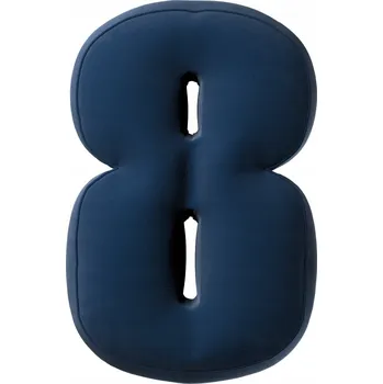 Polštář YellowTipi Polštář Číslice 8 tmavě modrá