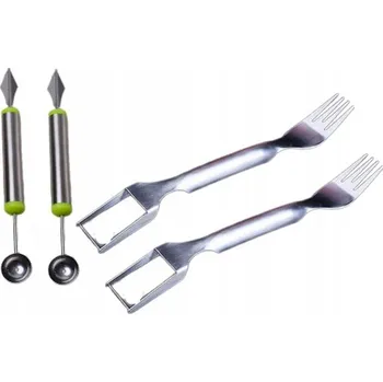 Příbor Univerzální příbor 2v1: Vidlička/Nůž/Škrabka/Lžíce