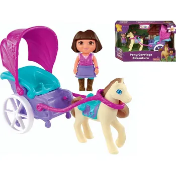 FISHER PRICE DORA SADA KOČÁR S KONĚM