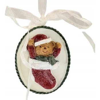 Vánoční ozdoba VÁNOČNÍ OZDOBA MEDVÍDEK V PONOŽCE