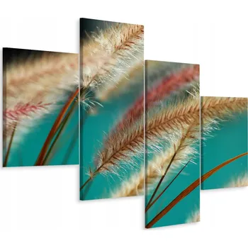 Obraz Čtyřdílný obraz OBILÍ v Makro Měřítku 3D 80x50