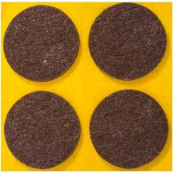 Podložka pod nábytek FILCOVÁ PODLOŽKA SAMOLEPICÍ průměr 40mm HNĚDÁ, FILCOVÉ PODLOŽKY 4KS