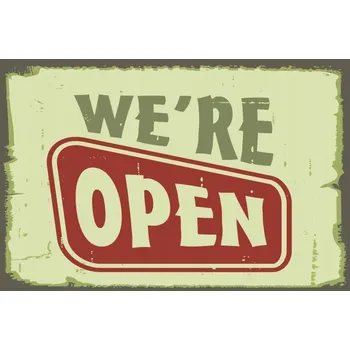 Obraz Cedule We Are Open