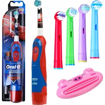 Elektrický zubní kartáček Elektrický zubní kartáček pro děti od 3 let Oral-B Kids na baterie, motiv Auta