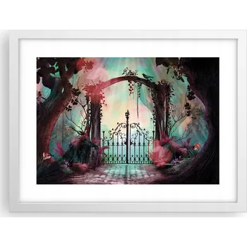 Obraz Obraz plakát v bílém rámu do obýváku 40x30 fantasy foto plakáty na zeď