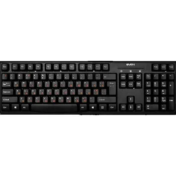 Klávesnice SVEN KB-S300 ČERNÁ klávesnice s ruskou azbukou (cyrilice)