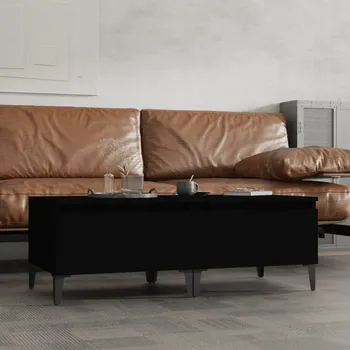 Konferenční stolek Odkládací stolky, 2 ks, černé, 50x46x35 cm