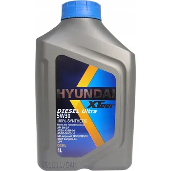 Motorový olej HYUNDAI XTeer 5W30 5W-30 Diesel ULTRA - 1L motorový olej pro dieselové motory (OE)