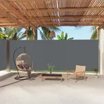 Vidaxl Boční výsuvná markýza, antracitová, 220 x 10 cm