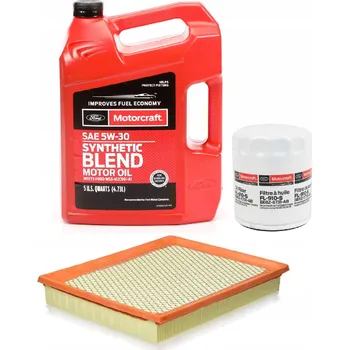 Motorový olej MOTORCRAFT 5W30 POLOSYNTETICKÝ OLEJ + FILTRY FORD EDGE FUSION 2.0 2.5