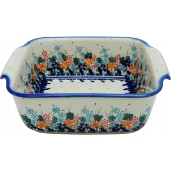 Keramická čtvercová miska malá Bolesławiec