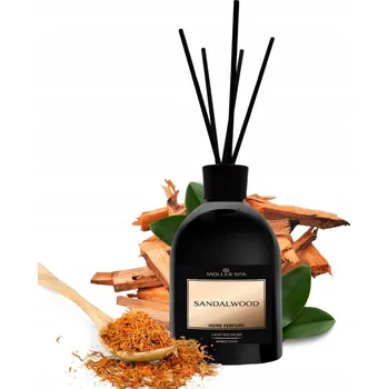 Osvěžovač vzduchu Vůně do domu difuzér santalové dřevo až na 90 dní tyčinky osvěžovač 250 ml