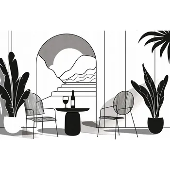 Plakát Plakát Relax v Monochromu bez rámu 91,5 x 61 cm