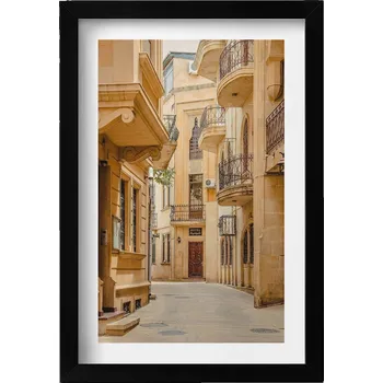 Obraz Dekorativní nástěnný obraz do pokoje Úzká ulice mezi budovami 20x30 cm