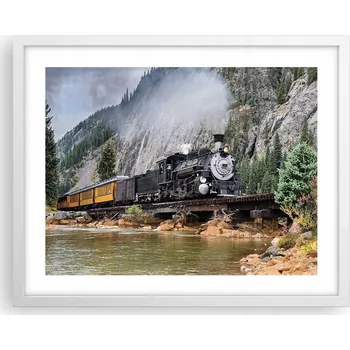 Obraz Obraz plakát na zeď v bílém rámu 50x40, foto plakáty do obýváku